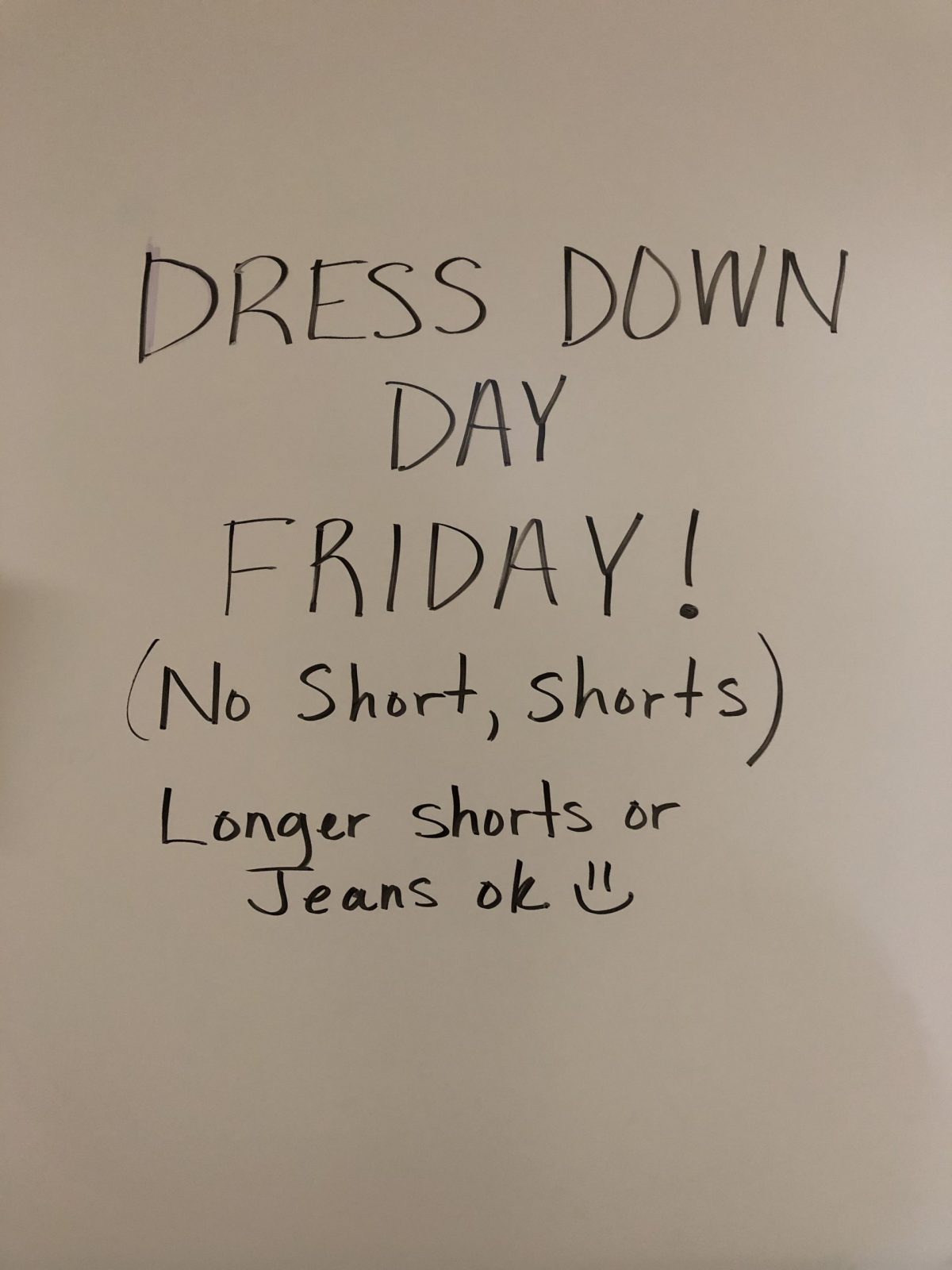 Dress Down Day OLL Regional Catholic School